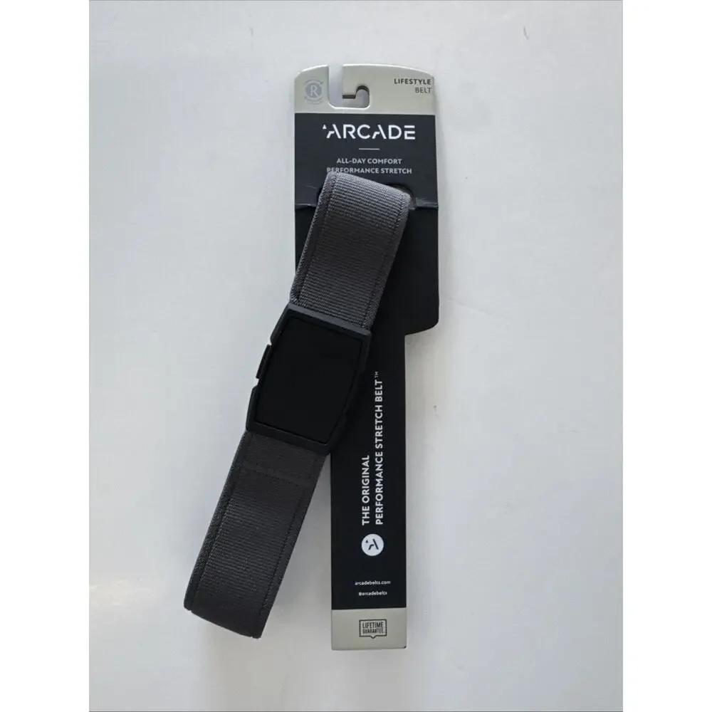 Arcade Life Style Belt Adjustable 40” In Lenght Experience Blank Custom Charcoal